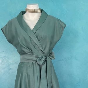 Evan-Picone sage Green Party dress